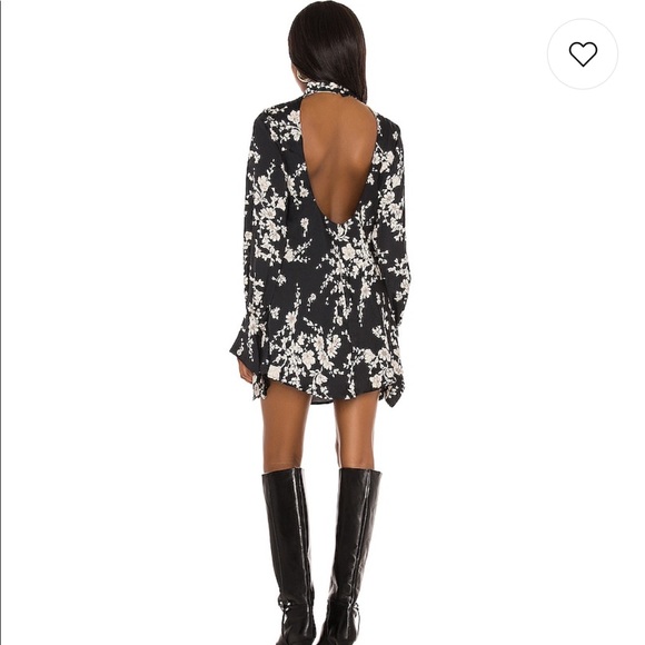 Free People Aries Mini Dress in Black Combo Dress - Picture 5 of 8